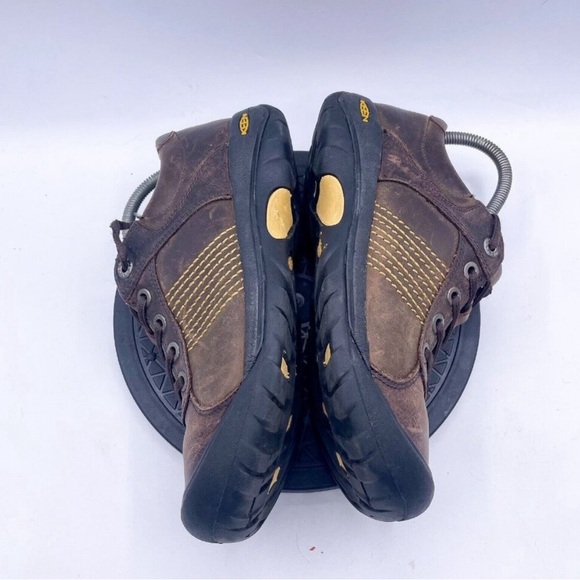 Keen Utility hiking Womens Oxford Brown Leather Lace Up Shoes Size 8 - Picture 6 of 8